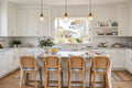 Hampton's Coastal Kitchen Package - White Shaker + Brass Handles - Flat Pack (Benchtop Not Included) From $5999