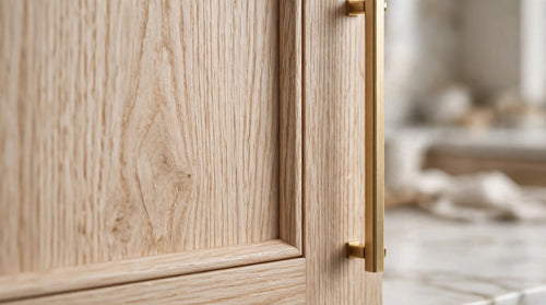 Slim Shaker White Oak Kitchen Cabinet - Modern Hampton Collection