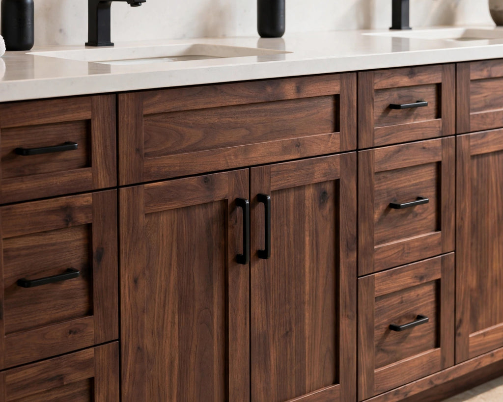 Fluted Oak Floating Vanity - Light Oak Ribbed Detail - Single/Double - Flat Pack (Stone Not Included) From$2499